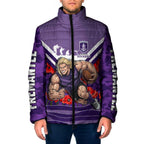 Personalised Fremantle Dockers ANZAC Padded Jacket Military Remembrance Australian Football Mascot Camouflage