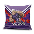 Personalised Fremantle Dockers ANZAC Pillow Cover Military Remembrance Australian Football Mascot Camouflage