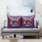 Personalised Fremantle Dockers ANZAC Pillow Cover Military Remembrance Australian Football Mascot Camouflage