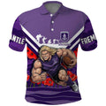Personalised Fremantle Dockers ANZAC Polo Shirt Military Remembrance Australian Football Mascot Camouflage