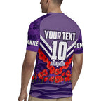 Personalised Fremantle Dockers ANZAC Rugby Jersey Military Remembrance Australian Football Mascot Camouflage