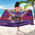 Personalised Fremantle Dockers ANZAC Sarong Military Remembrance Australian Football Mascot Camouflage