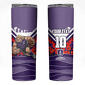 Personalised Fremantle Dockers ANZAC Skinny Tumbler Military Remembrance Australian Football Mascot Camouflage