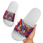Personalised Fremantle Dockers ANZAC Slide Sandals Military Remembrance Australian Football Mascot Camouflage