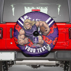 Personalised Fremantle Dockers ANZAC Spare Tire Cover Military Remembrance Australian Football Mascot Camouflage