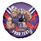 Personalised Fremantle Dockers ANZAC Spare Tire Cover Military Remembrance Australian Football Mascot Camouflage