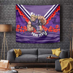 Personalised Fremantle Dockers ANZAC Tapestry Military Remembrance Australian Football Mascot Camouflage