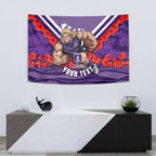 Personalised Fremantle Dockers ANZAC Tapestry Military Remembrance Australian Football Mascot Camouflage
