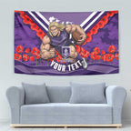 Personalised Fremantle Dockers ANZAC Tapestry Military Remembrance Australian Football Mascot Camouflage
