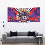 Personalised Fremantle Dockers ANZAC Tapestry Military Remembrance Australian Football Mascot Camouflage