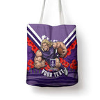 Personalised Fremantle Dockers ANZAC Tote Bag Military Remembrance Australian Football Mascot Camouflage
