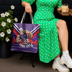 Personalised Fremantle Dockers ANZAC Tote Bag Military Remembrance Australian Football Mascot Camouflage