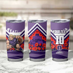Personalised Fremantle Dockers ANZAC Tumbler Cup Military Remembrance Australian Football Mascot Camouflage
