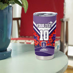 Personalised Fremantle Dockers ANZAC Tumbler Cup Military Remembrance Australian Football Mascot Camouflage