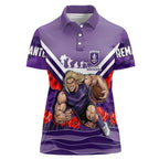 Personalised Fremantle Dockers ANZAC Women Polo Shirt Military Remembrance Australian Football Mascot Camouflage