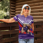 Personalised Fremantle Dockers ANZAC Women Polo Shirt Military Remembrance Australian Football Mascot Camouflage