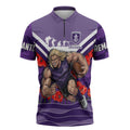 Personalised Fremantle Dockers ANZAC Zipper Polo Shirt Military Remembrance Australian Football Mascot Camouflage