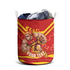Personalised Gold Coast Suns ANZAC Laundry Basket Military Remembrance Australian Football Mascot Camouflage