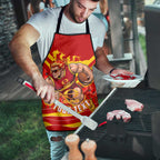 Personalised Gold Coast Suns ANZAC Apron Military Remembrance Australian Football Mascot Camouflage
