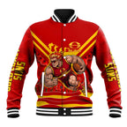 Personalised Gold Coast Suns ANZAC Baseball Jacket Military Remembrance Australian Football Mascot Camouflage