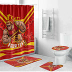 Personalised Gold Coast Suns ANZAC Bathroom Set Military Remembrance Australian Football Mascot Camouflage