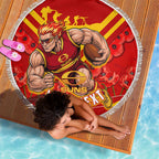 Personalised Gold Coast Suns ANZAC Beach Blanket Military Remembrance Australian Football Mascot Camouflage