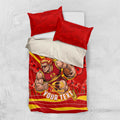 Personalised Gold Coast Suns ANZAC Bedding Set Military Remembrance Australian Football Mascot Camouflage