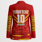 Personalised Gold Coast Suns ANZAC Blazer Military Remembrance Australian Football Mascot Camouflage