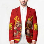 Personalised Gold Coast Suns ANZAC Blazer Military Remembrance Australian Football Mascot Camouflage