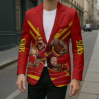 Personalised Gold Coast Suns ANZAC Blazer Military Remembrance Australian Football Mascot Camouflage