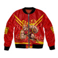 Personalised Gold Coast Suns ANZAC Bomber Jacket Military Remembrance Australian Football Mascot Camouflage