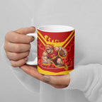 Personalised Gold Coast Suns ANZAC Ceramic Mug Military Remembrance Australian Football Mascot Camouflage