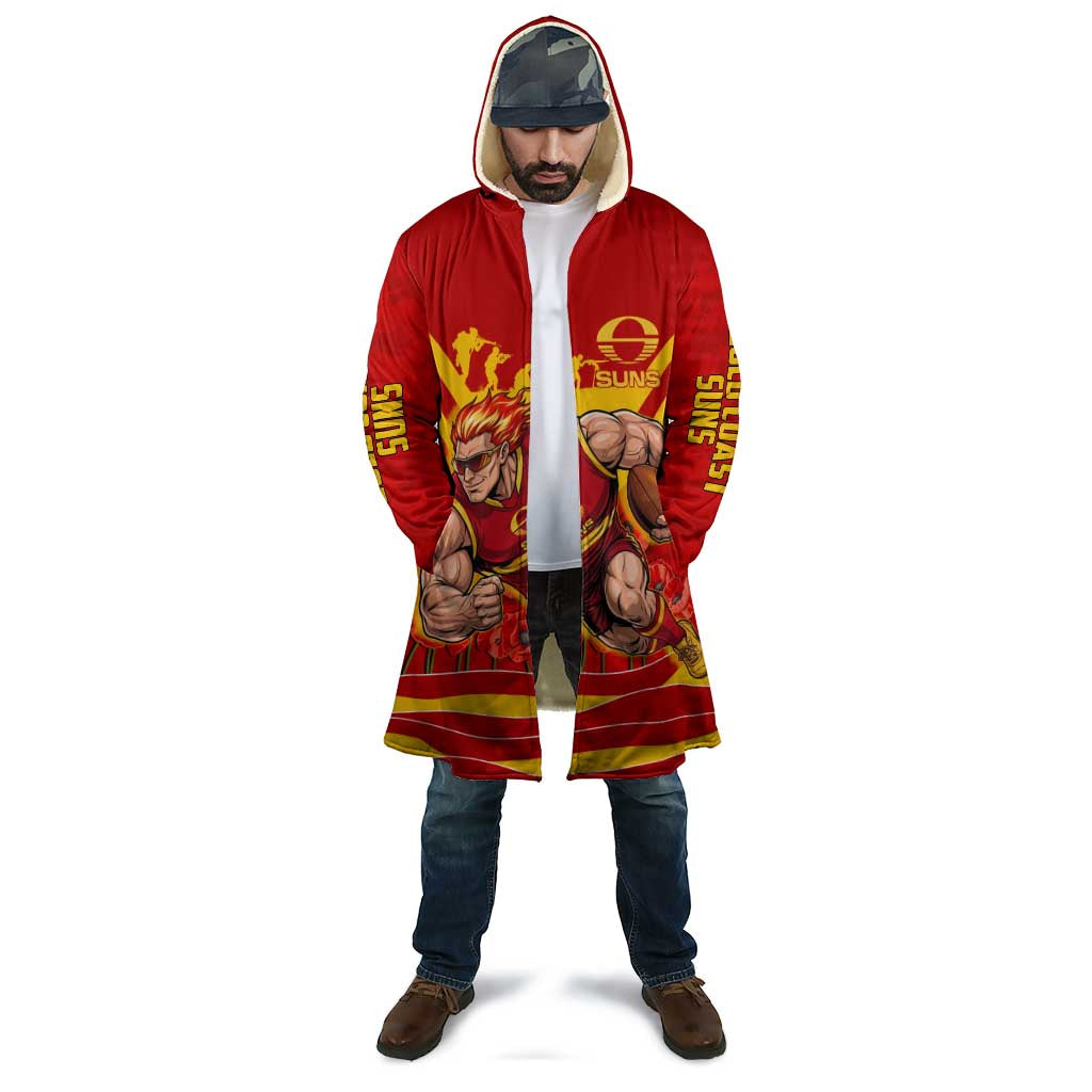 Personalised Gold Coast Suns ANZAC Cloak Military Remembrance Australian Football Mascot Camouflage