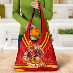 Personalised Gold Coast Suns ANZAC Grocery Bag Military Remembrance Australian Football Mascot Camouflage