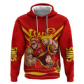 Personalised Gold Coast Suns ANZAC Hoodie Military Remembrance Australian Football Mascot Camouflage