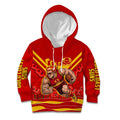 Personalised Gold Coast Suns ANZAC Kid Hoodie Military Remembrance Australian Football Mascot Camouflage