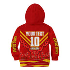 Personalised Gold Coast Suns ANZAC Kid Hoodie Military Remembrance Australian Football Mascot Camouflage
