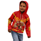 Personalised Gold Coast Suns ANZAC Kid Hoodie Military Remembrance Australian Football Mascot Camouflage