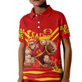 Personalised Gold Coast Suns ANZAC Kid Polo Shirt Military Remembrance Australian Football Mascot Camouflage