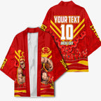 Personalised Gold Coast Suns ANZAC Kimono Military Remembrance Australian Football Mascot Camouflage