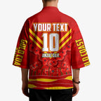 Personalised Gold Coast Suns ANZAC Kimono Military Remembrance Australian Football Mascot Camouflage