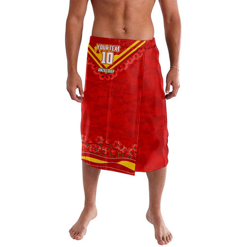 Personalised Gold Coast Suns ANZAC Lavalava Military Remembrance Australian Football Mascot Camouflage