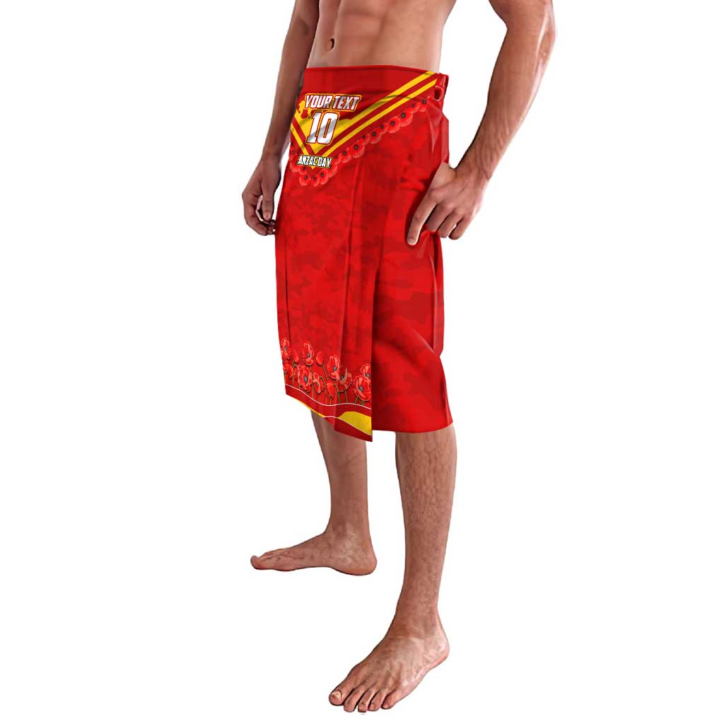 Personalised Gold Coast Suns ANZAC Lavalava Military Remembrance Australian Football Mascot Camouflage