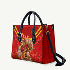 Personalised Gold Coast Suns ANZAC Leather Bag Military Remembrance Australian Football Mascot Camouflage