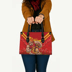 Personalised Gold Coast Suns ANZAC Leather Bag Military Remembrance Australian Football Mascot Camouflage