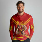 Personalised Gold Coast Suns ANZAC Long Sleeve Polo Shirt Military Remembrance Australian Football Mascot Camouflage