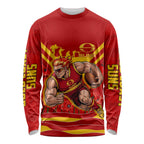 Personalised Gold Coast Suns ANZAC Long Sleeve Shirt Military Remembrance Australian Football Mascot Camouflage