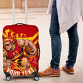 Personalised Gold Coast Suns ANZAC Luggage Cover Military Remembrance Australian Football Mascot Camouflage