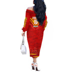 Personalised Gold Coast Suns ANZAC Off The Shoulder Long Sleeve Dress Military Remembrance Australian Football Mascot Camouflage