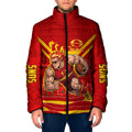 Personalised Gold Coast Suns ANZAC Padded Jacket Military Remembrance Australian Football Mascot Camouflage